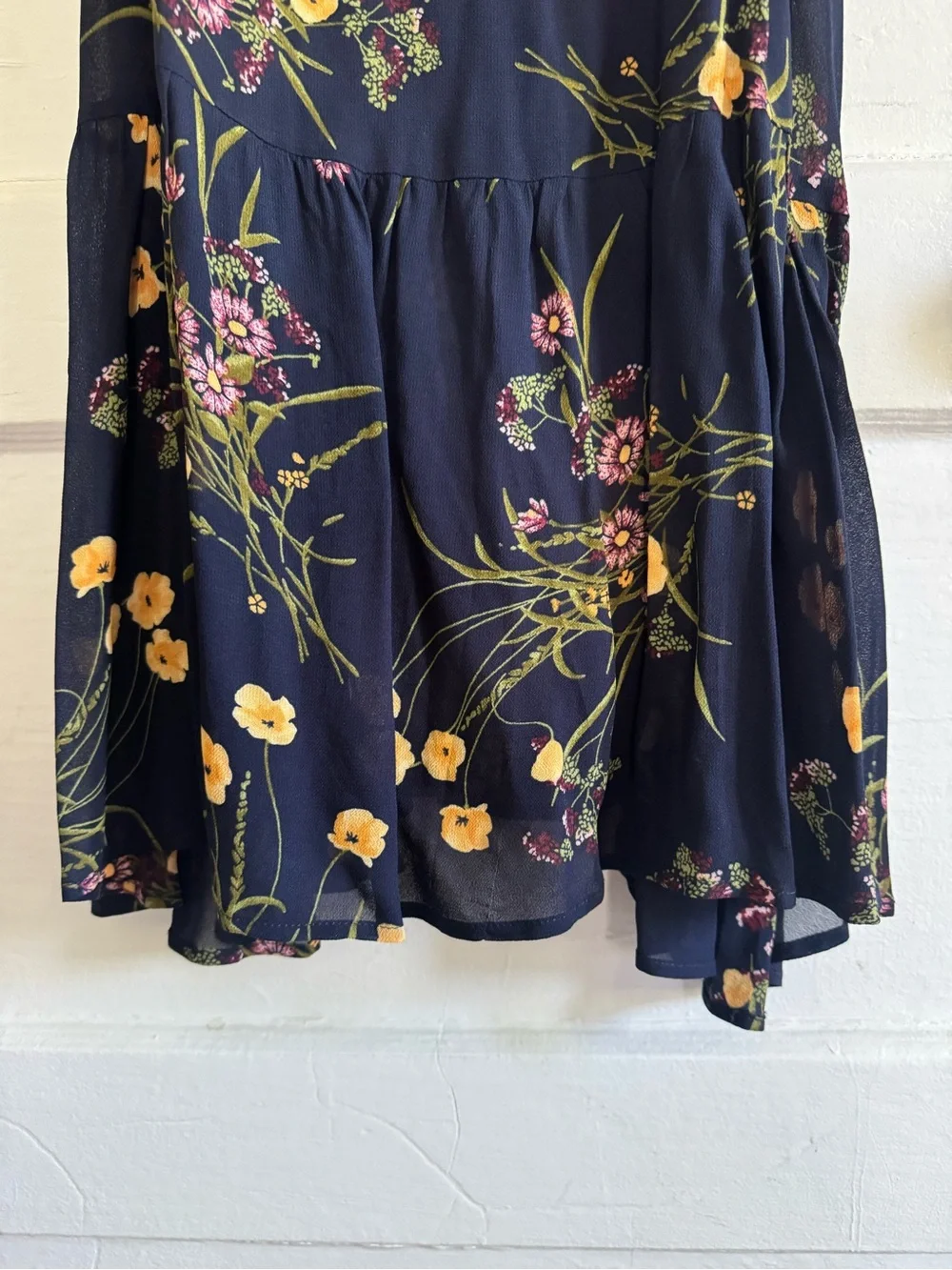Reformation Niki Floral Tie-Shoulder Midi Dress - Picture 6 of 9